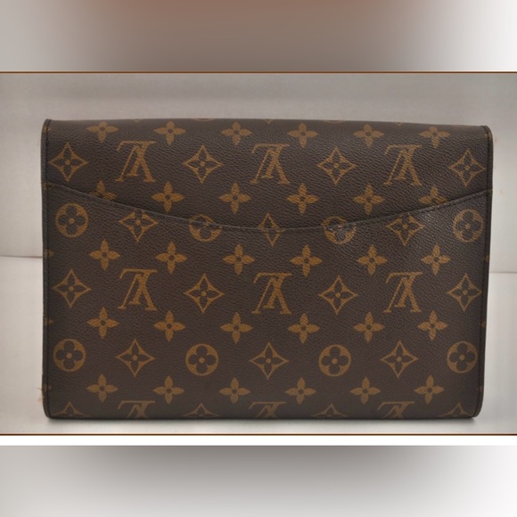 Authentic Louis Vuitton Bordeaux vintage monogram clutch - Picture 2 of 12
